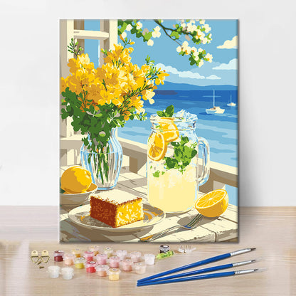 Lemon by the Sea – Malen nach Zahlen