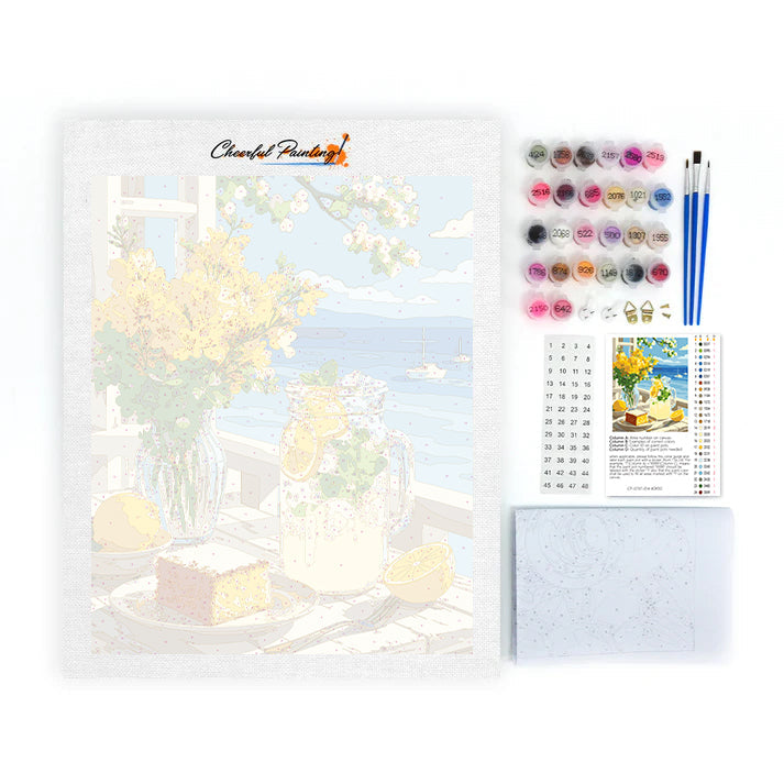 Lemon by the Sea – Malen nach Zahlen