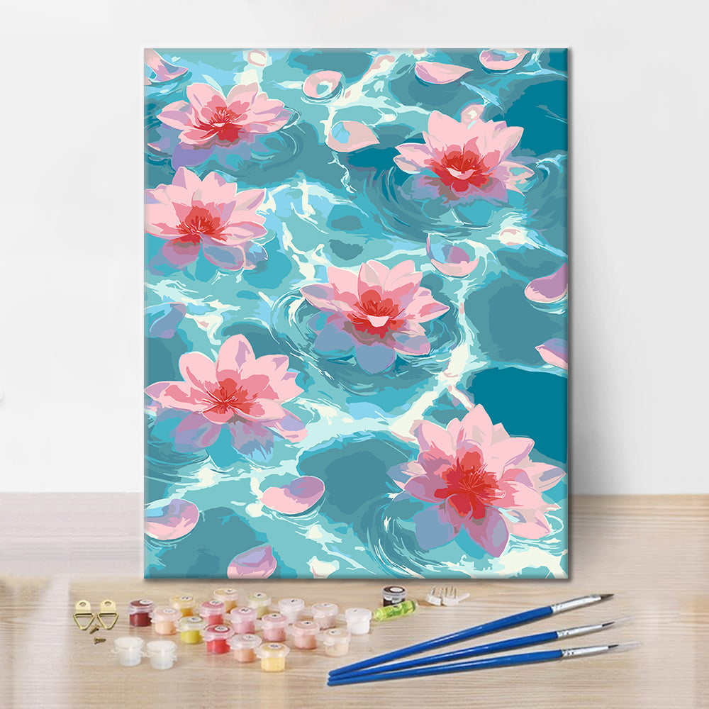 Lotus Glow – Malen nach Zahlen