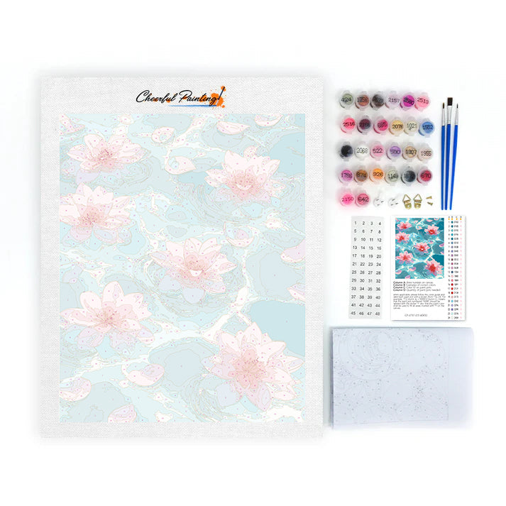 Lotus Glow – Malen nach Zahlen