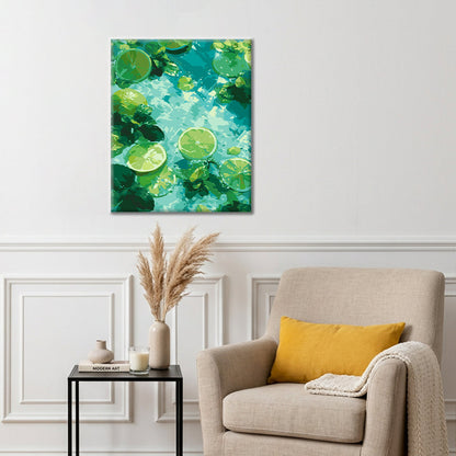 Minted Lime – Malen nach Zahlen