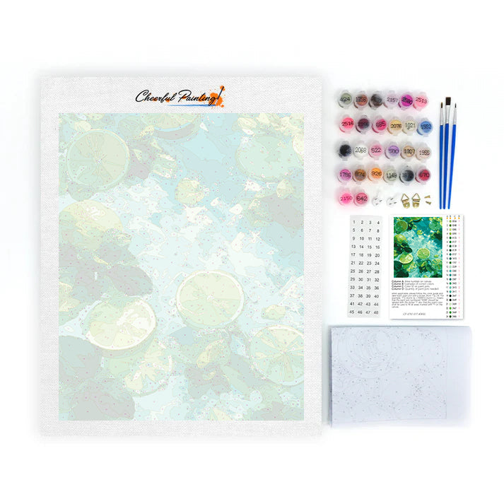 Minted Lime – Malen nach Zahlen