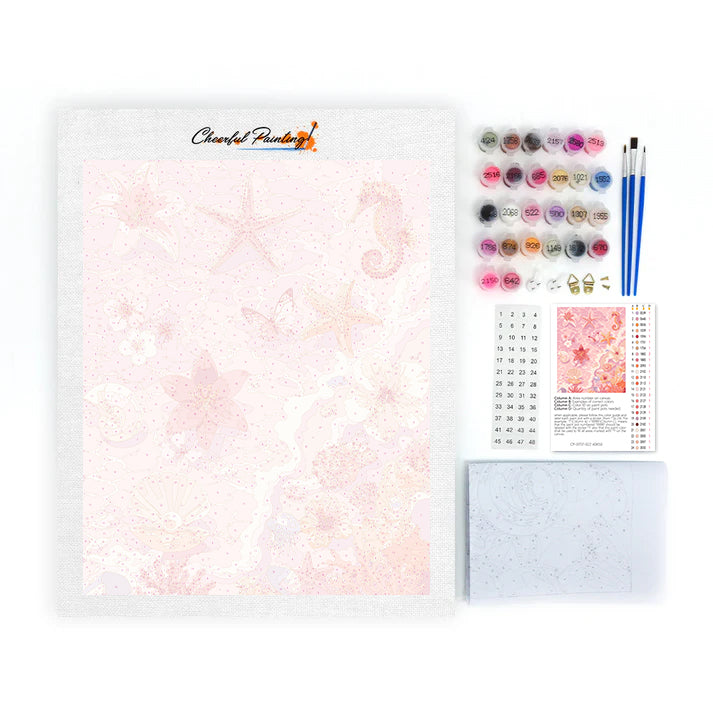 Pink Ocean Treasures – Malen nach Zahlen