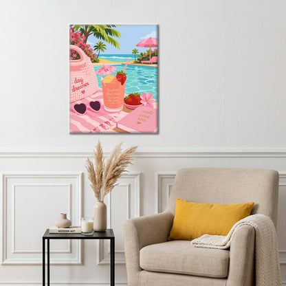 Pink Summer Escape – Malen nach Zahlen