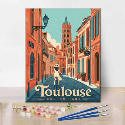 Toulouse-Reisestrasse – Malen nach Zahlen