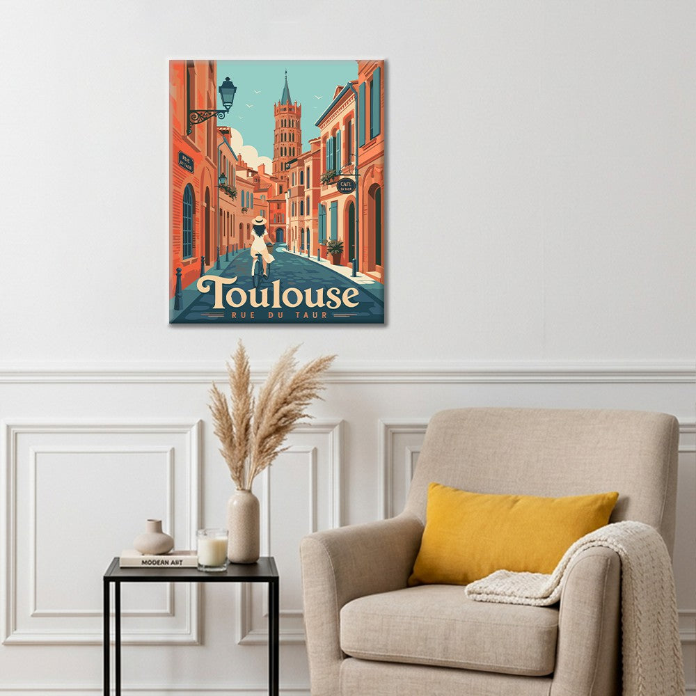 Toulouse-Reisestrasse – Malen nach Zahlen