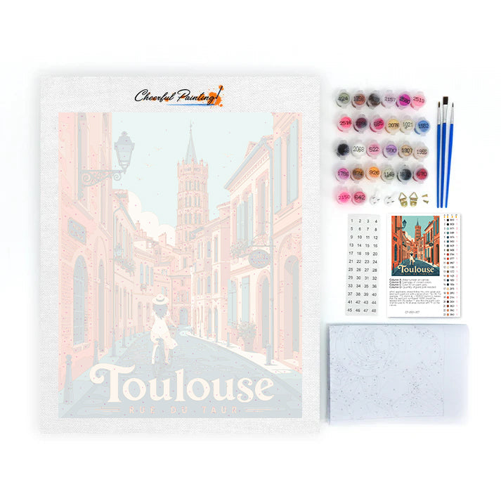 Toulouse-Reisestrasse – Malen nach Zahlen