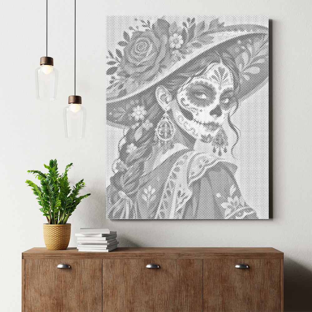 Ewige Catrina - Malen mit Punkten