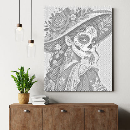 Ewige Catrina - Malen mit Punkten