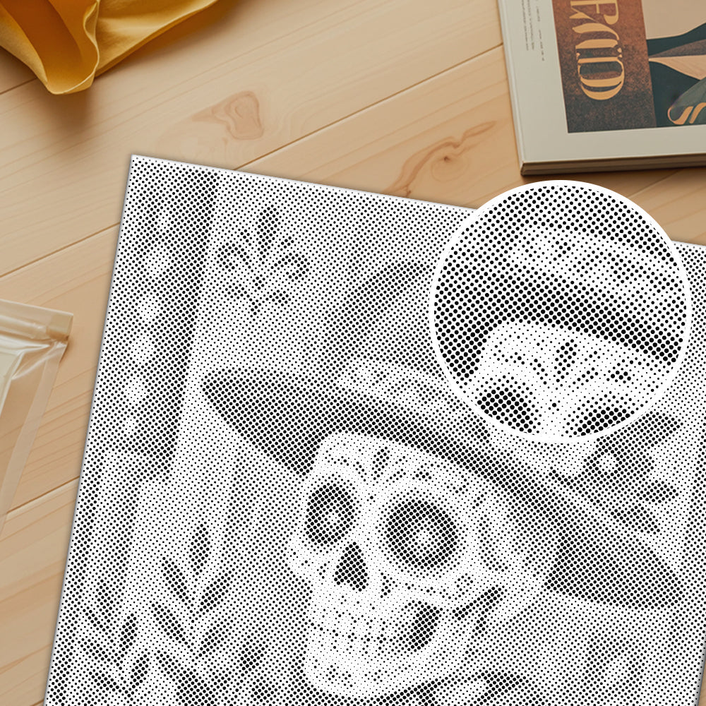 Blumen-Sugar-Skull-Festmahl - Malen mit Punkten