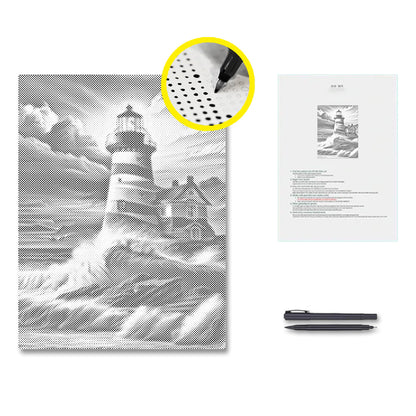Vollrund – Leuchtturm - Malen mit Punkten