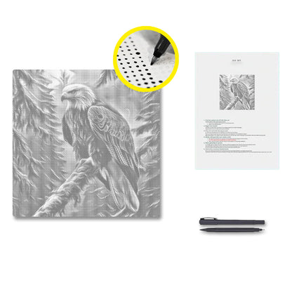 Majestätischer Weisskopfseeadler - Malen mit Punkten
