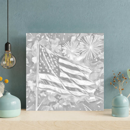 Stars-and-Stripes-Feier - Malen mit Punkten