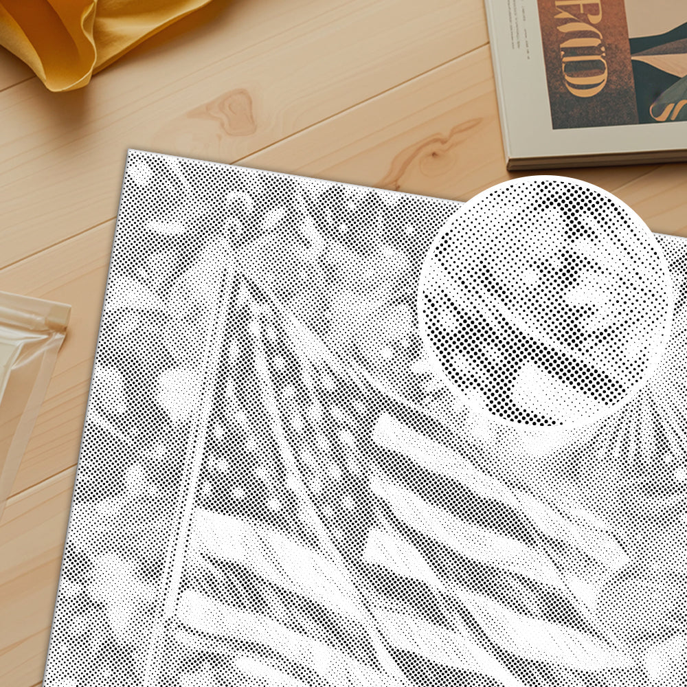 Stars-and-Stripes-Feier - Malen mit Punkten