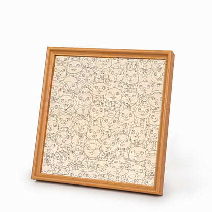 Faultier - Holz-Malpuzzle