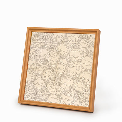Süße Leckereien – Holz-Malpuzzle
