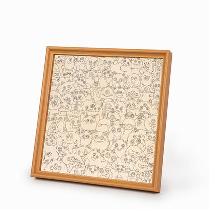 Kleines Monster – Holz-Malpuzzle