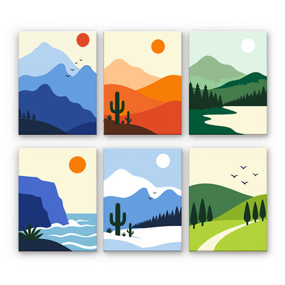 Minimalistische Landschaften