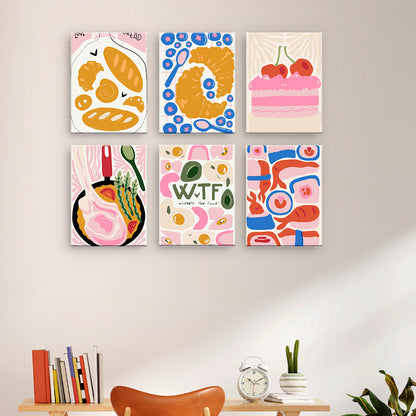 Verspielte Food-Collage