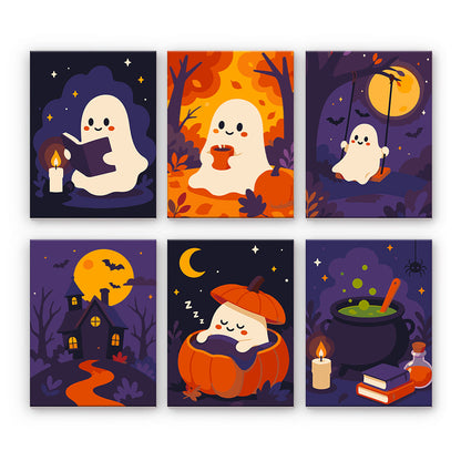 Gemütliche Halloween-Geister