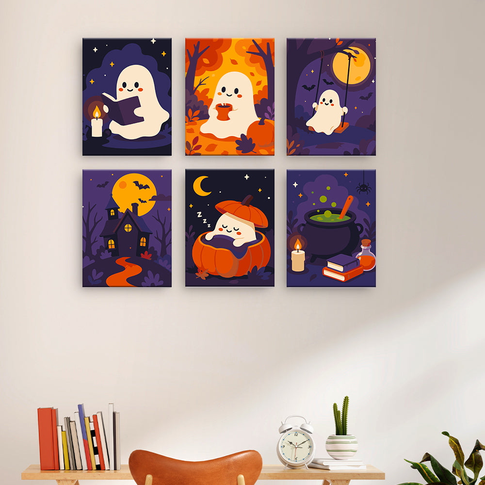 Gemütliche Halloween-Geister