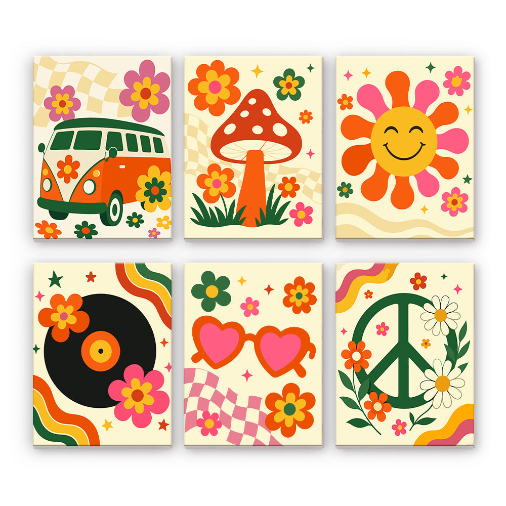 Retro-Hippie-Ikonen