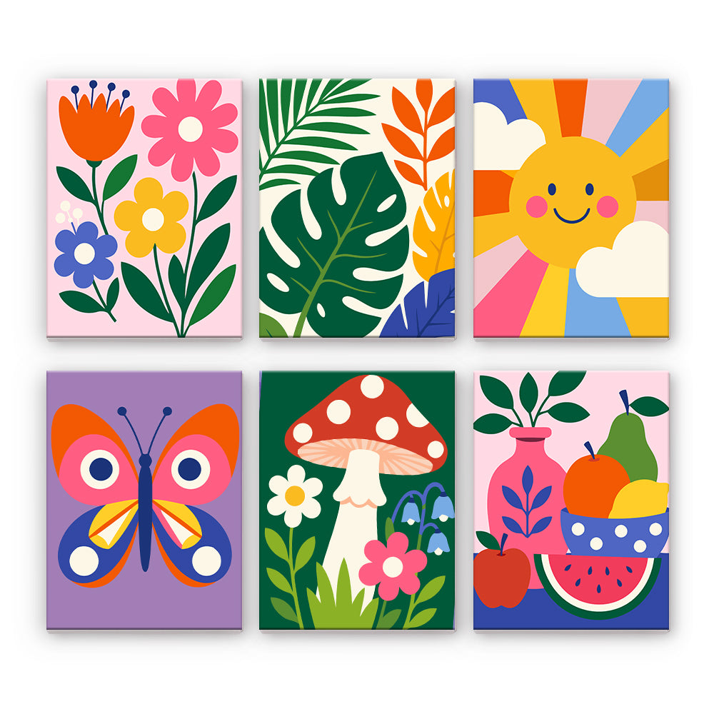 Bunte Natursymbole