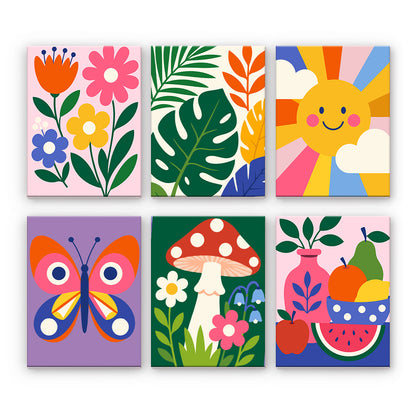 Bunte Natursymbole
