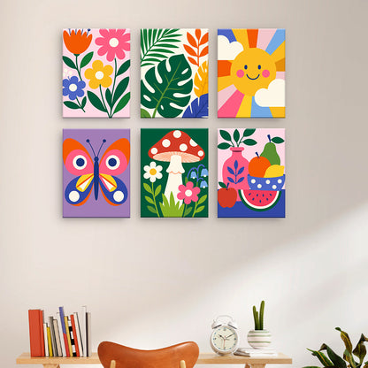 Bunte Natursymbole