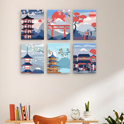 Japanische Landschaftsszenen