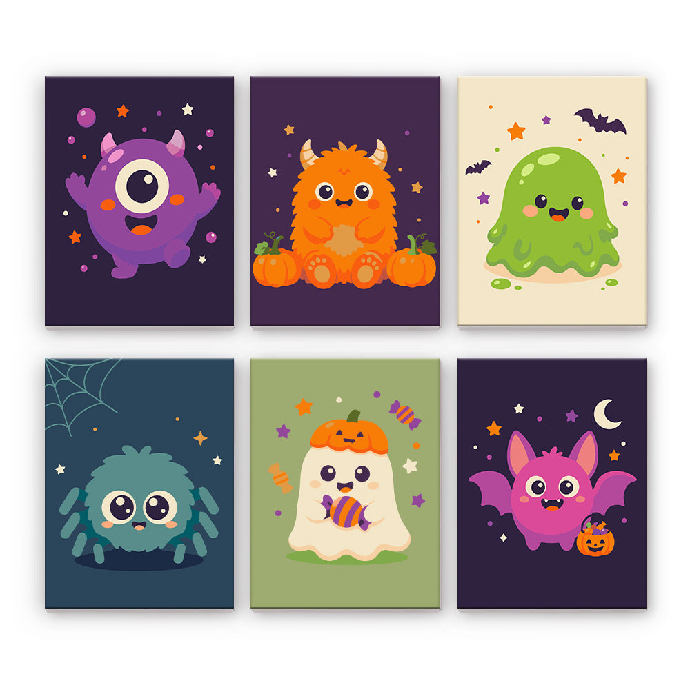 Süsse Halloween-Monster