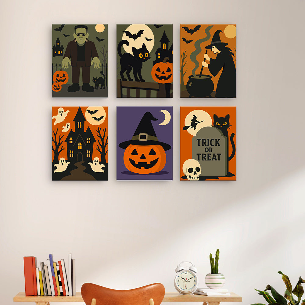 Klassische Halloween-Szenen