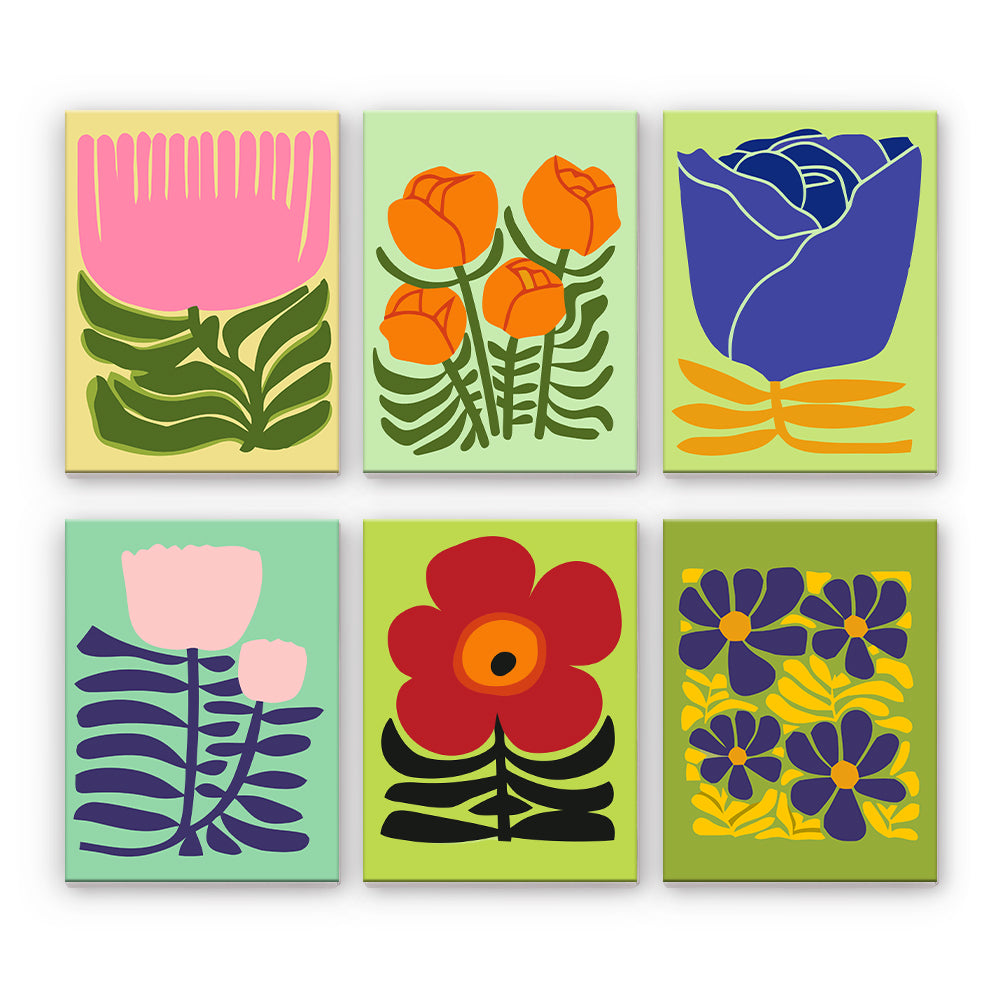 Moderne grafische Blumen