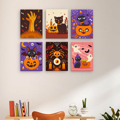 Süsse Halloween-Katzen
