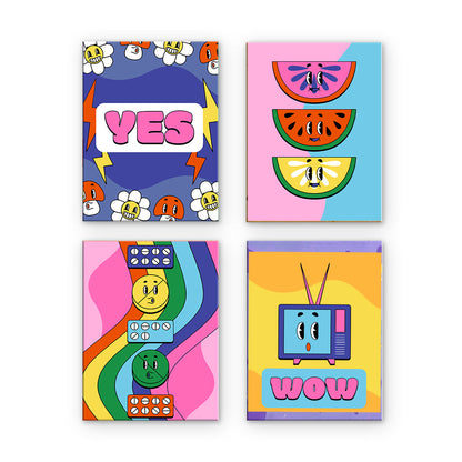 Retro-Pop-Grafiken
