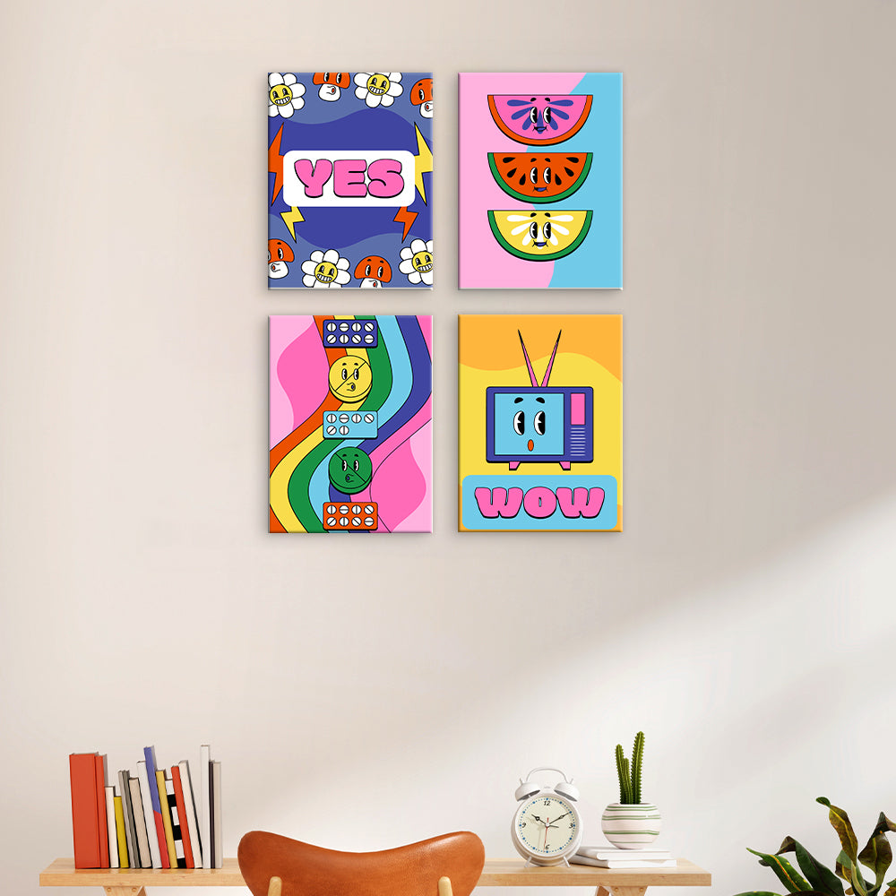 Retro-Pop-Grafiken