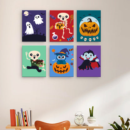 Halloween-Skelette und Monster