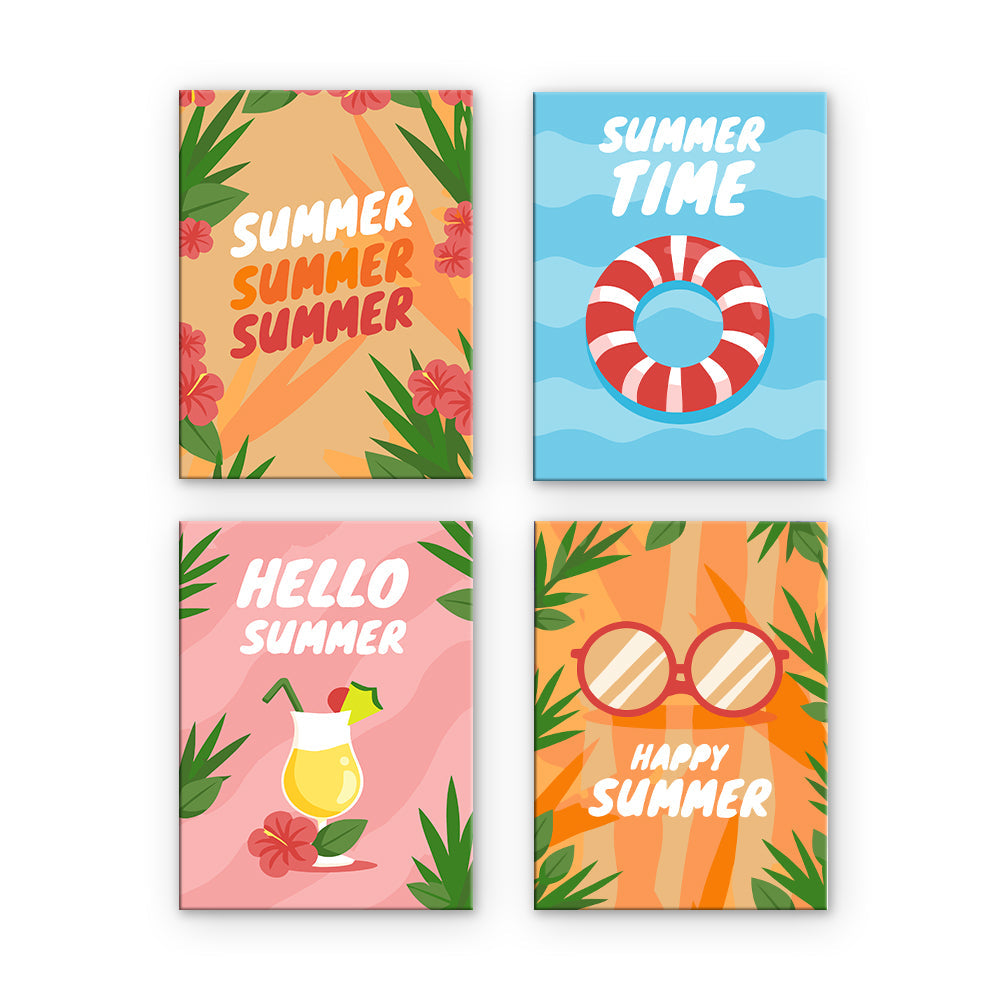 Sommer-Typografie-Poster