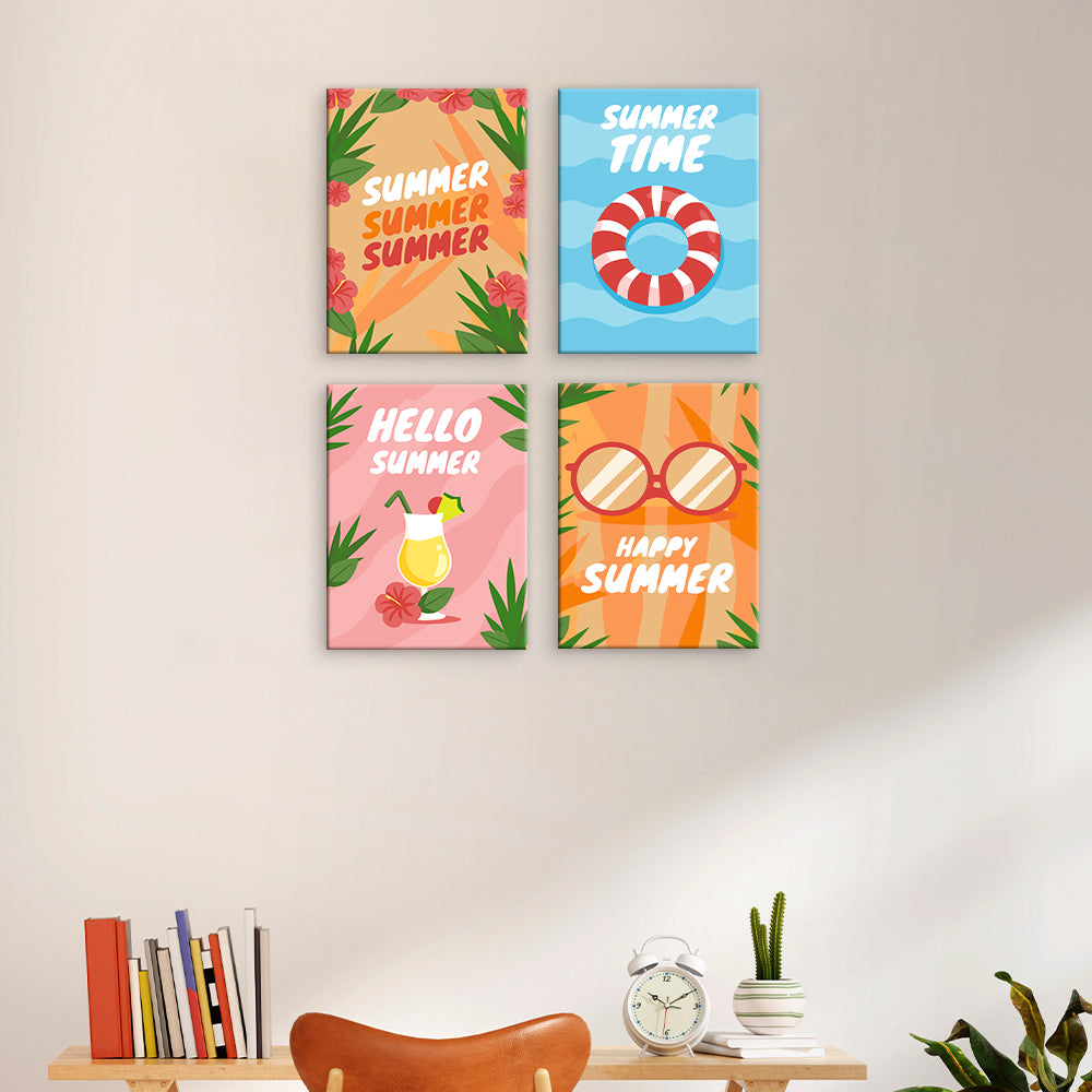 Sommer-Typografie-Poster