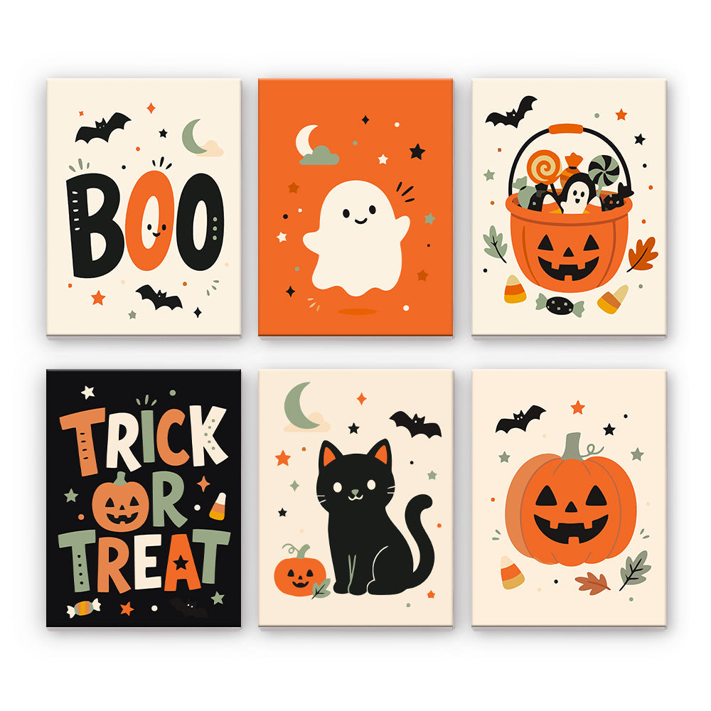 Minimale Halloween-Grafiken