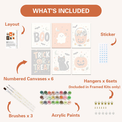 Minimale Halloween-Grafiken