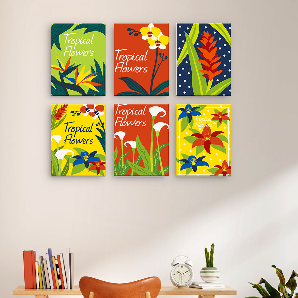 Tropische Blumenposter