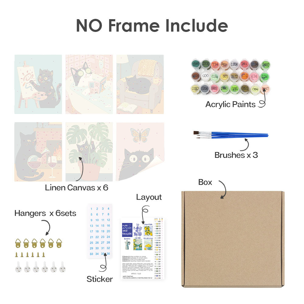 Gemächliche schwarze Katze